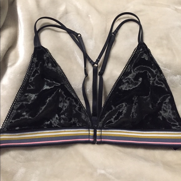 PINK Victoria's Secret Other - Victoria’s Secret Black Velvet Bralette PINK Victoria's Secret Other - Victoria’s Secret Black Velvet Bralette